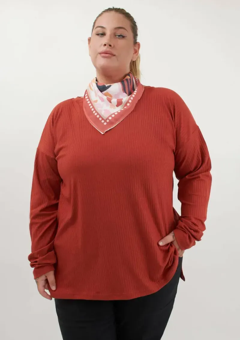 Remera Pachu de morley - Tomate Talle M - Haya Paz