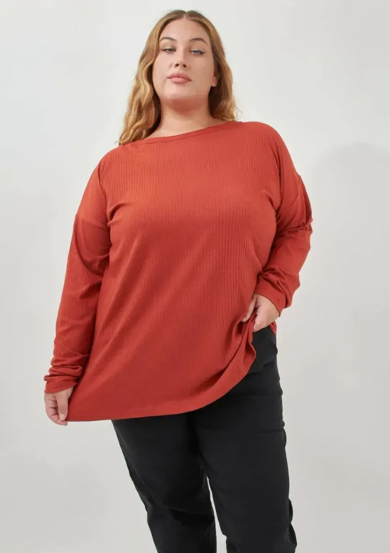 Remera Pachu de morley - Tomate Talle M - Haya Paz