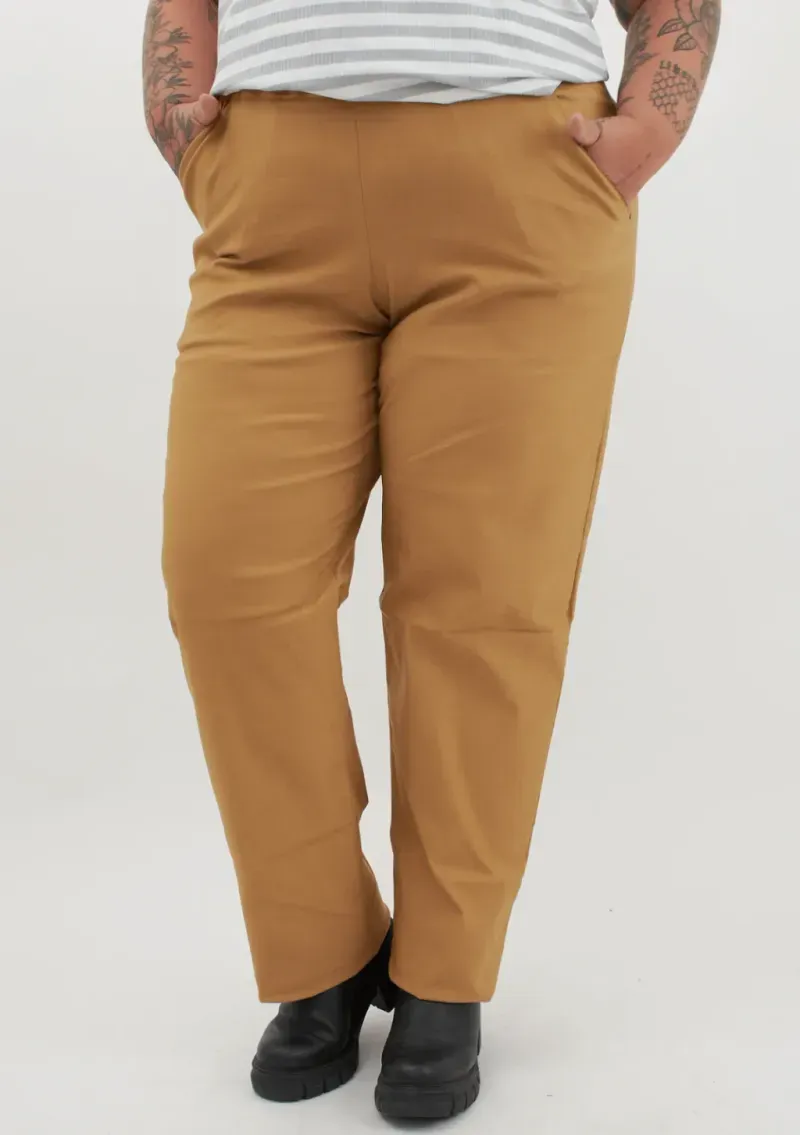 Pantalón Cami - Tostado Talle L - Haya Paz