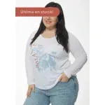 Remera Eugenia manga larga - Balance celeste Talle M - Haya Paz