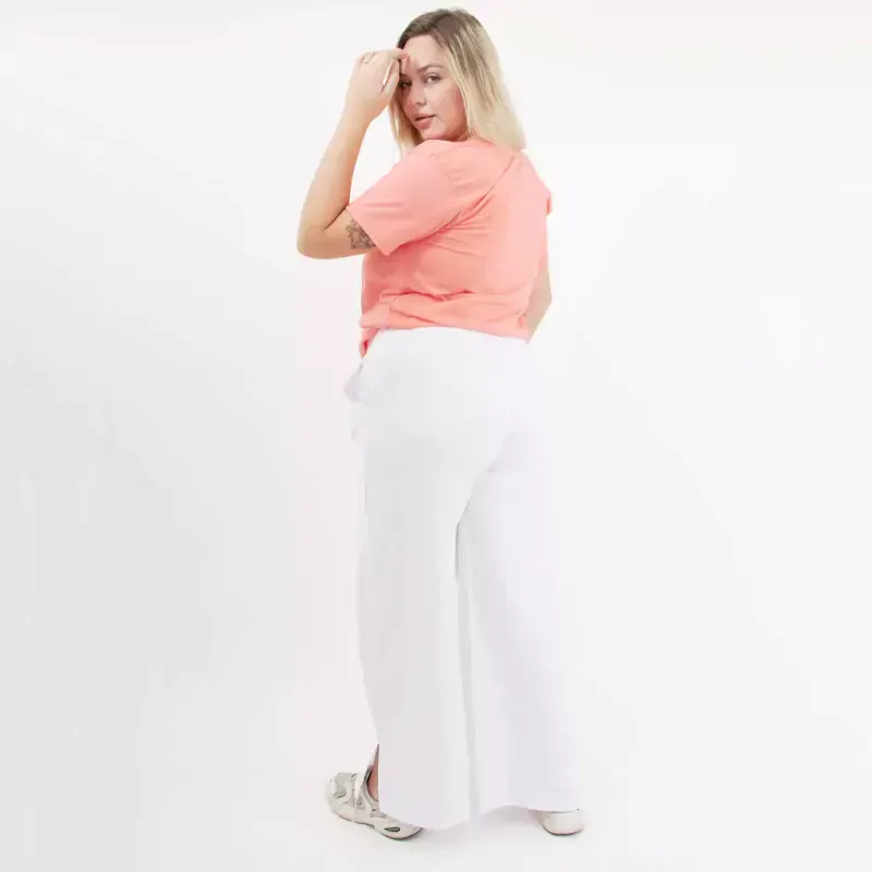 Remera básica manga corta - Coral de algodón Talle M - Haya Paz