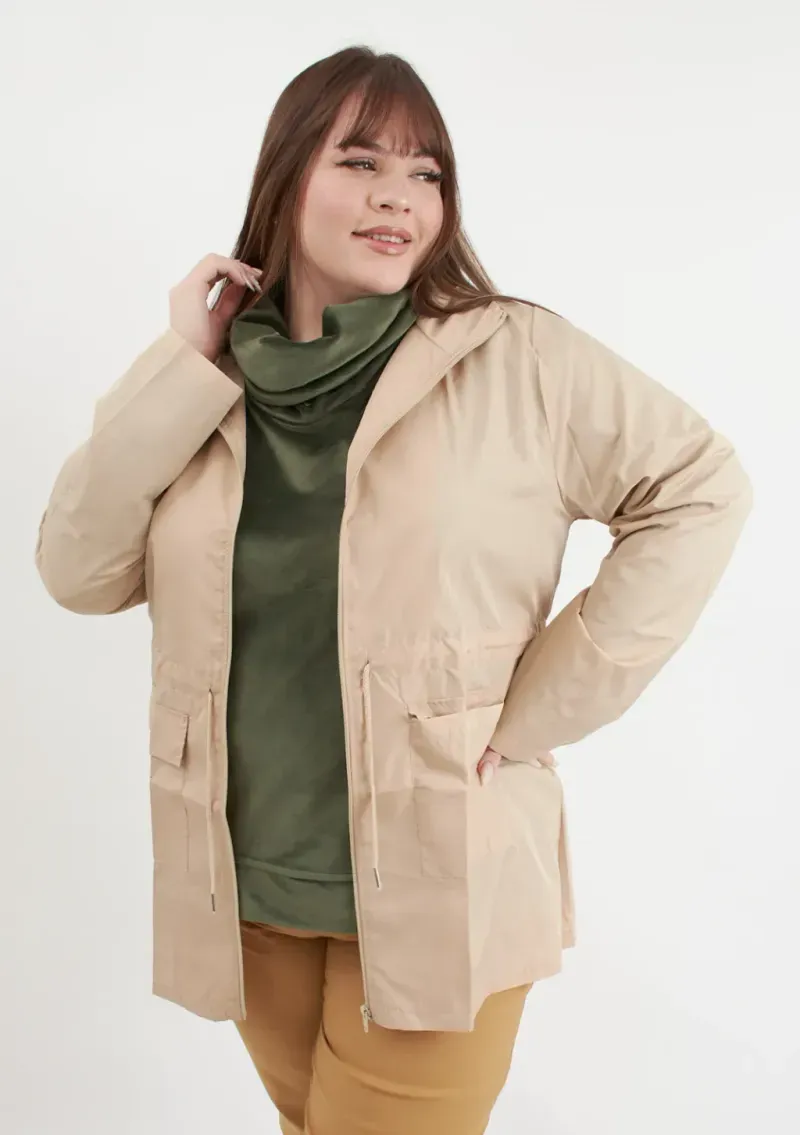 Buzo Sara de plush - Verde militar Talle XL - Haya Paz