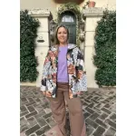 Piloto Alicia de cire - Estampa neutros Talle XL - Haya Paz