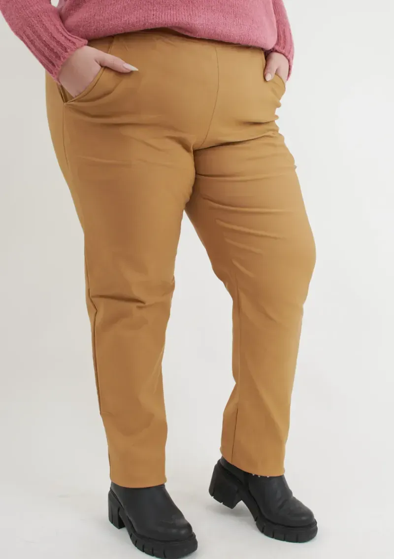 Pantalón Cami - Tostado Talle XL - Haya Paz