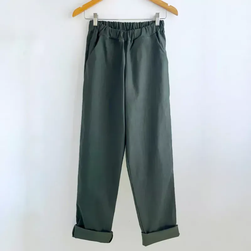 Pantalón Cami - Verde militar Talle L - Haya Paz