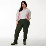 Pantalón Cami - Verde militar Talle L - Haya Paz