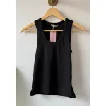 Remera de encaje + musculosa- Elena negro Talle L - Haya Paz