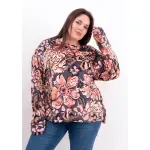 Buzo Cala de plush bifaz - Cala flores gris Talle M - Haya Paz