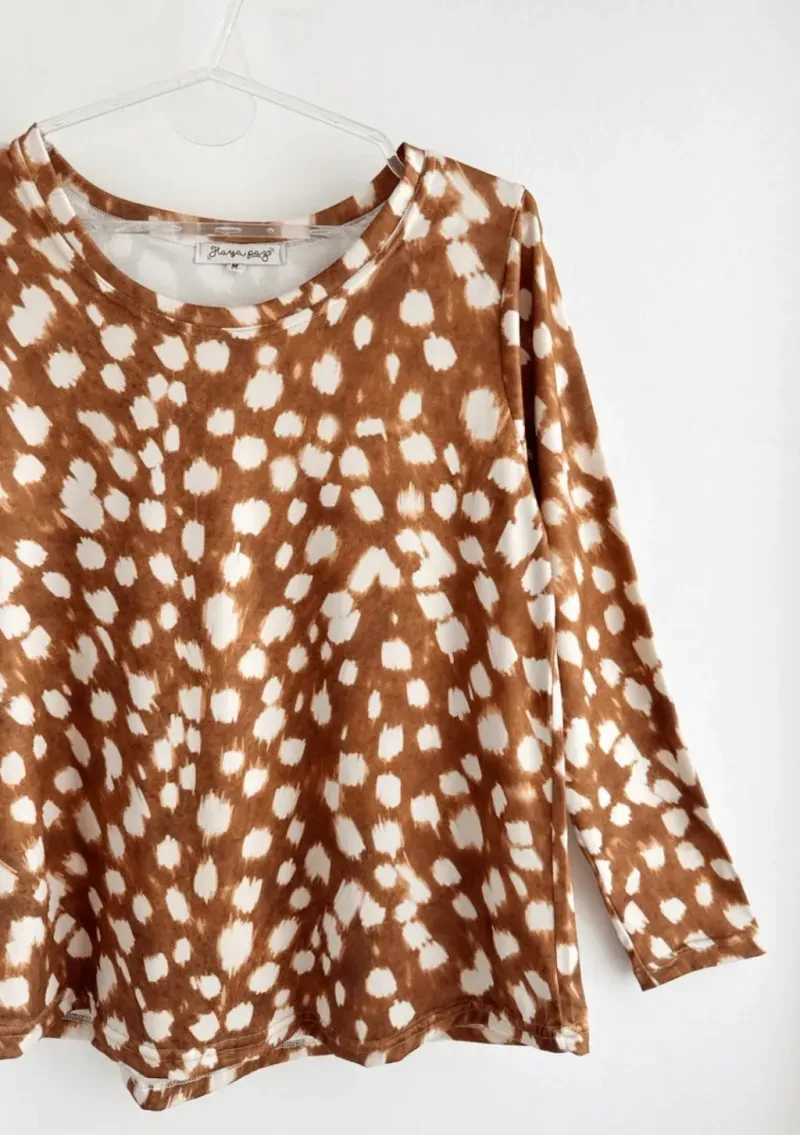 Remera de modal escote redondo - Eugenia Bambi Talle XXL - Haya Paz