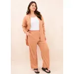 Conjunto de lino - Tostado Talle L - Haya Paz