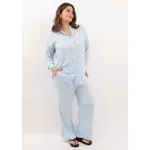 Conjunto de lino - Celeste Talle XXL - Haya Paz