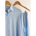 Conjunto de lino - Celeste Talle XXL - Haya Paz