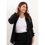 Camisa de lino - Negro Talle XXL - Haya Paz