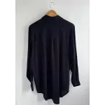 Camisa de lino - Negro Talle XXL - Haya Paz
