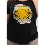 Remera de algodón escote redondo - Cápsula Arg. Sol Talle L - Haya Paz