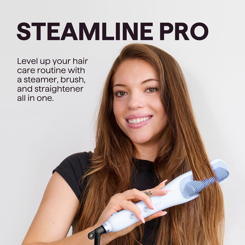 Cepillo Alisador a Vapor Wavytalk Steamline Pro Cerámica 410°F