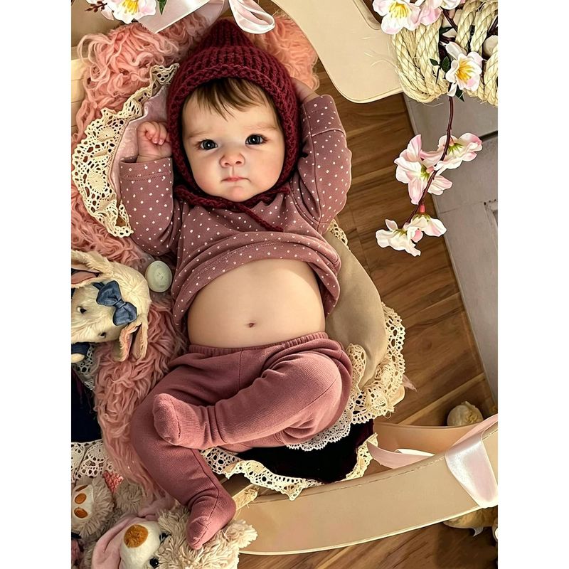 Muñeca Bebe Reborn Zero Pam Bettie Silicona Cuerpo Completo 45 cm