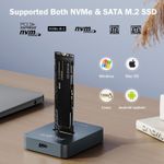 Lector Adaptador SSD M.2 NVMe SATA a USB C AMZPILOT Pilot SD03 10Gbps Carcasa de Aluminio