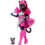 Muñeca Monster High Catty Noir HXH76 Mattel con Mascota y Accesorios