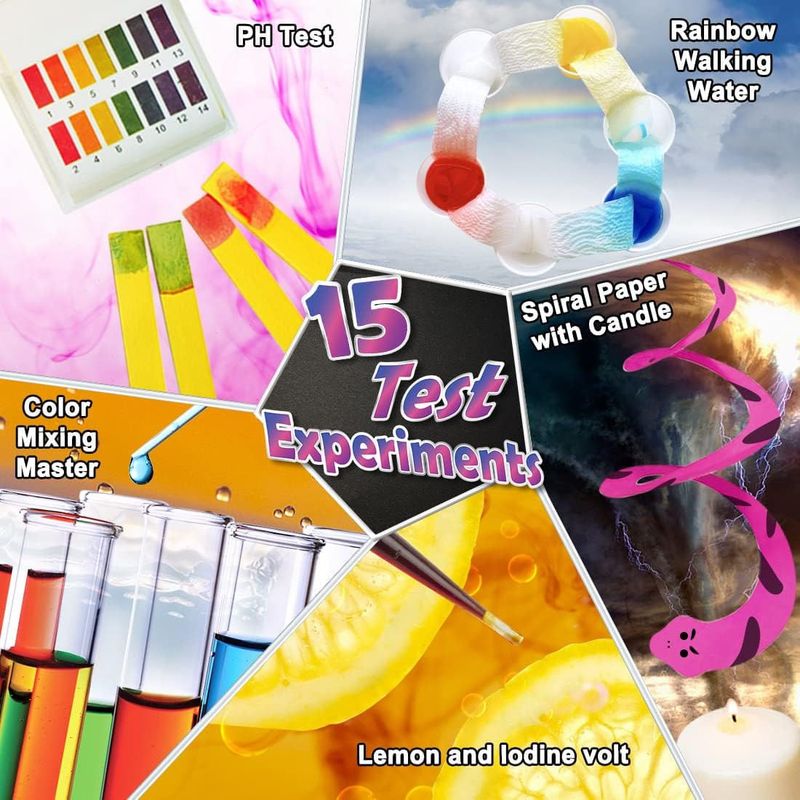 UNGLINGA Kit Experimentos Cientificos 70 Experimentos Modelo HZDZKH030 Juguetes Educativos STEM Niños