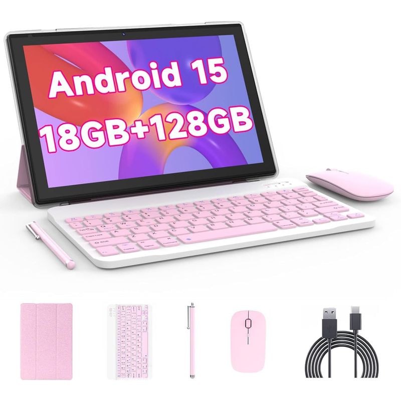 Tablet ATOZEE YQ10SMAX 10.1 Pulgadas 18GB RAM 128GB Android 15 Con Teclado Y Mouse