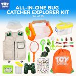 TOY Life Kit Explorador Infantil con Accesorios de Safari Lupa Red Telescopica y Mas para Niños y Niñas de 3 a 12 Años