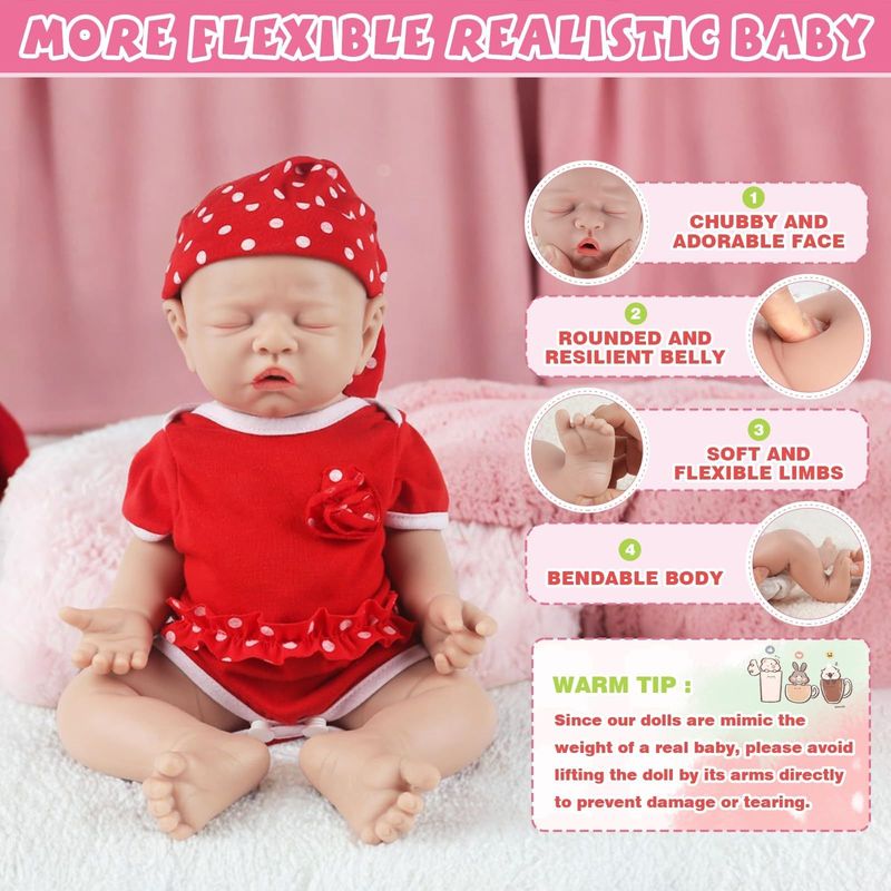 Muñeca Reborn Ivita WG1528 Silicona Realista Niña