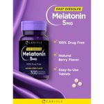Melatonina Carlyle 5mg 300 Tabletas Disolucion Rapida