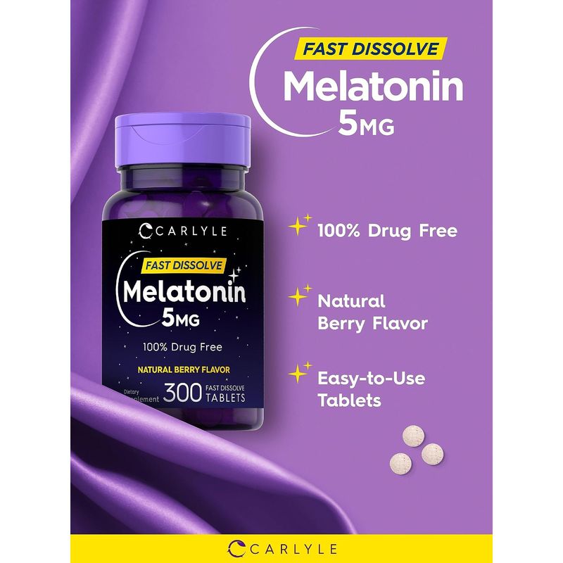 Melatonina Carlyle 5mg 300 Tabletas Disolucion Rapida