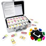 Juego De Domino Tren Mexicano JOYOUSLIFE DO-NU Doble 12 Numerico 91 Fichas Con Estuche De Aluminio