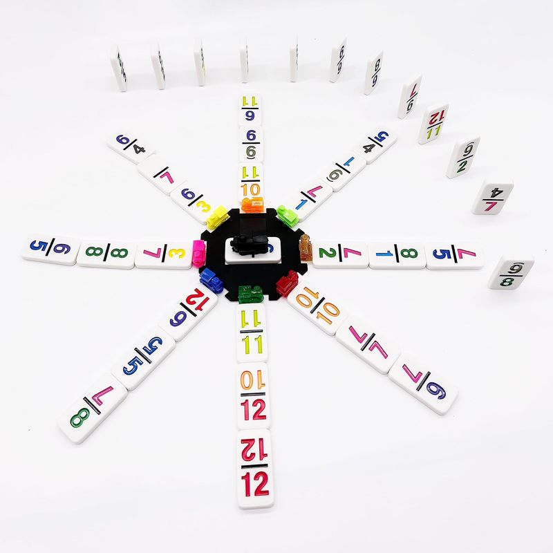 Juego De Domino Tren Mexicano JOYOUSLIFE DO-NU Doble 12 Numerico 91 Fichas Con Estuche De Aluminio