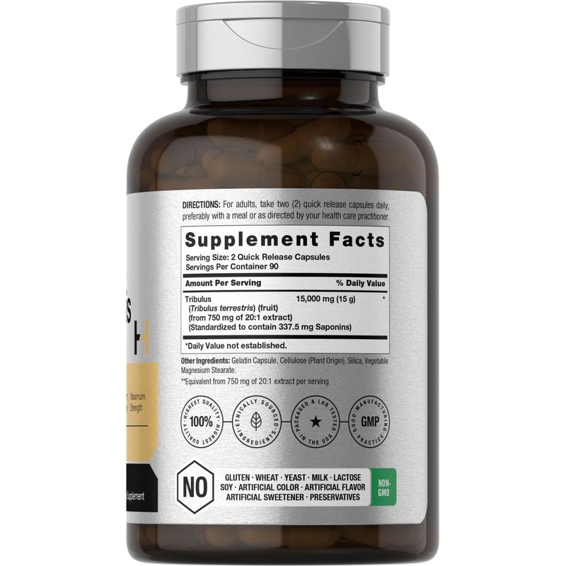Tribulus Terrestris Horbaach 15000mg 180 Capsulas