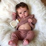 Muñeca Bebe Reborn Anano Bettie 01 Silicona Cuerpo Completo Con Accesorios 45cm