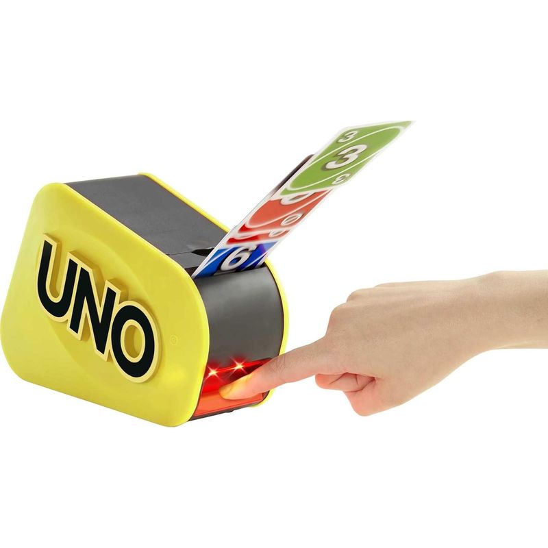 Mattel Games: Juego de cartas UNO Attack Mattel GXY81 con lanzador electrónico de cartas