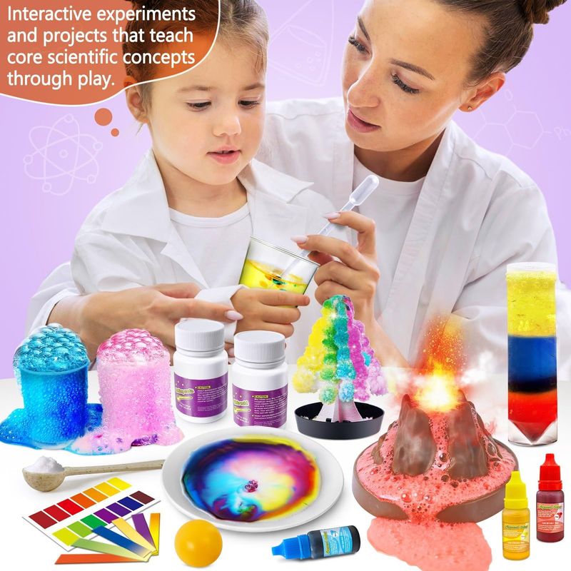 JOPSHEEN Kit Experimentos Ciencia Niños Química STEM Juguetes Educativos Regalo