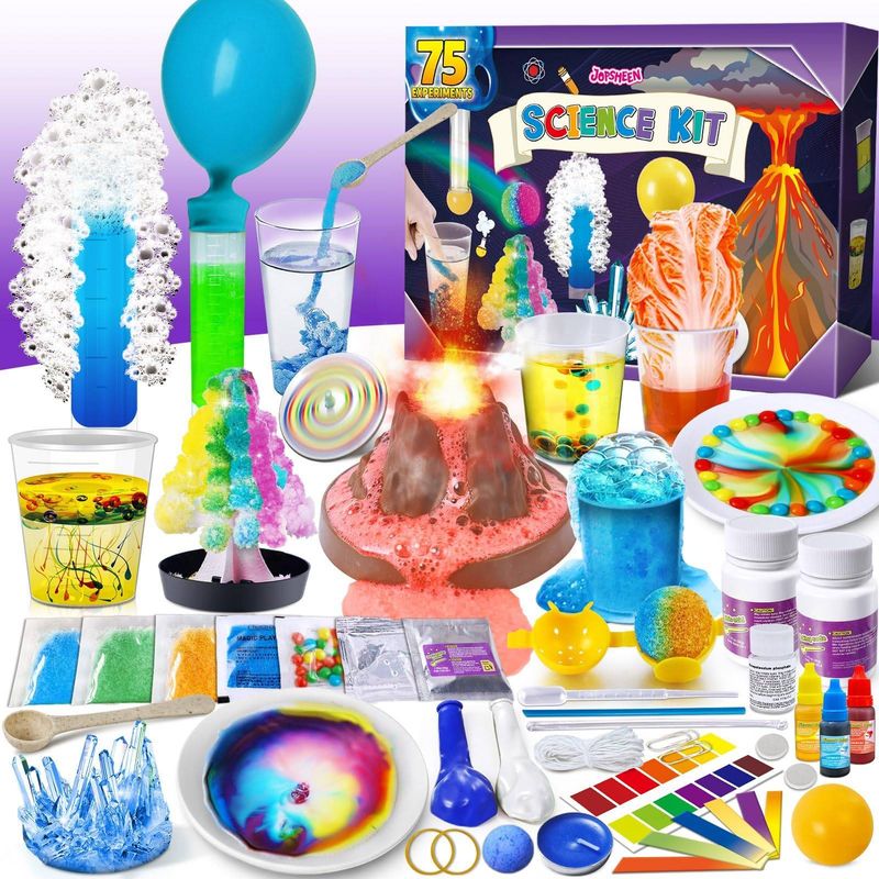 JOPSHEEN Kit Experimentos Ciencia Niños Química STEM Juguetes Educativos Regalo