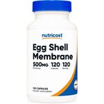 Suplemento Membrana De Cáscara De Huevo Nutricost NTC-22052 500mg 120 Cápsulas Sin Gluten