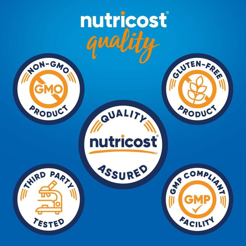 Suplemento Membrana De Cáscara De Huevo Nutricost NTC-22052 500mg 120 Cápsulas Sin Gluten