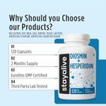 Suplemento Diosmina Hesperidina Stay Alive Complejo 1000 mg 120 Capsulas Vegetales