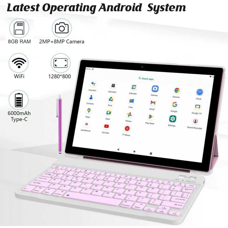 Tablet 2 En 1 NOVOJOY NVYQ10S2IN1 10.1 Pulgadas 32GB 4GB RAM Con Teclado Y Mouse