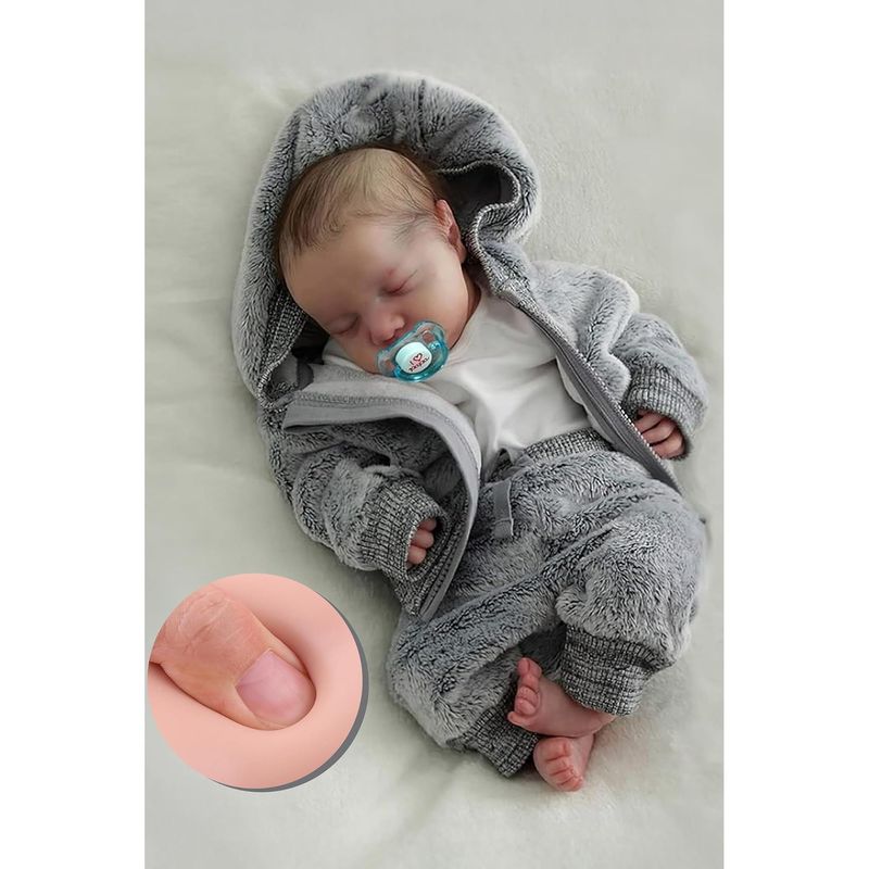 BABESIDE Muñeca Bebé Reborn 17 Pulgadas Cuerpo Completo Vinilo Niño Realista