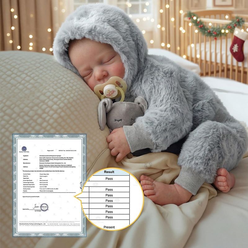 BABESIDE Muñeca Bebé Reborn 17 Pulgadas Cuerpo Completo Vinilo Niño Realista