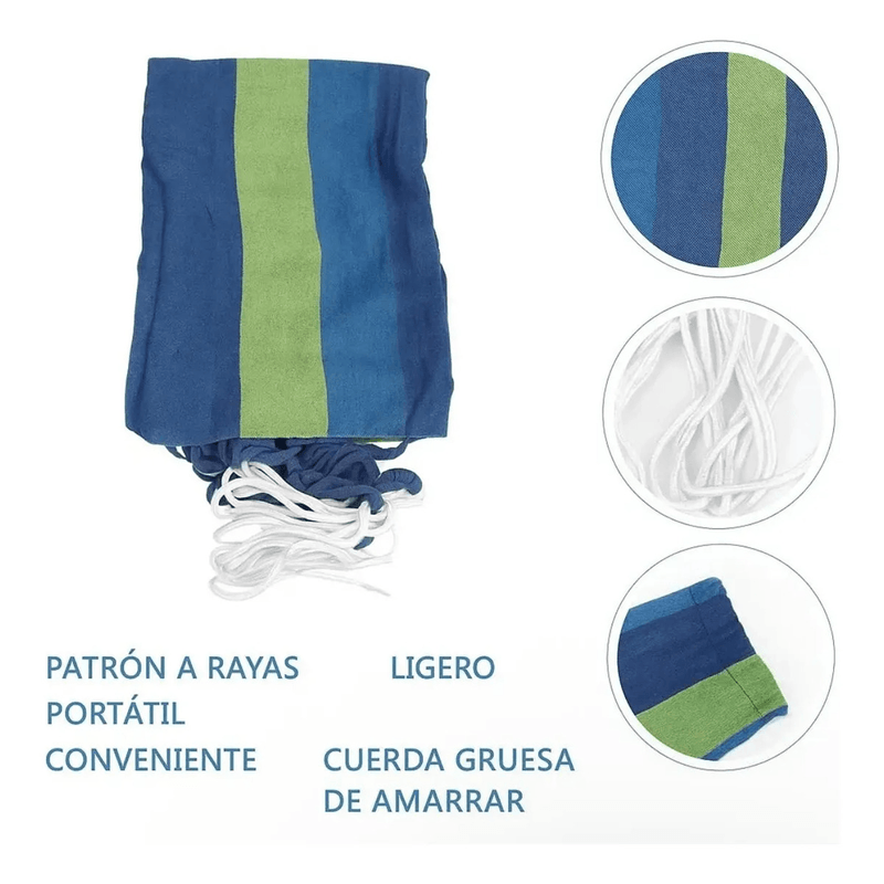 Hamaca Para Camping Paraguaya Con Bolso Premium