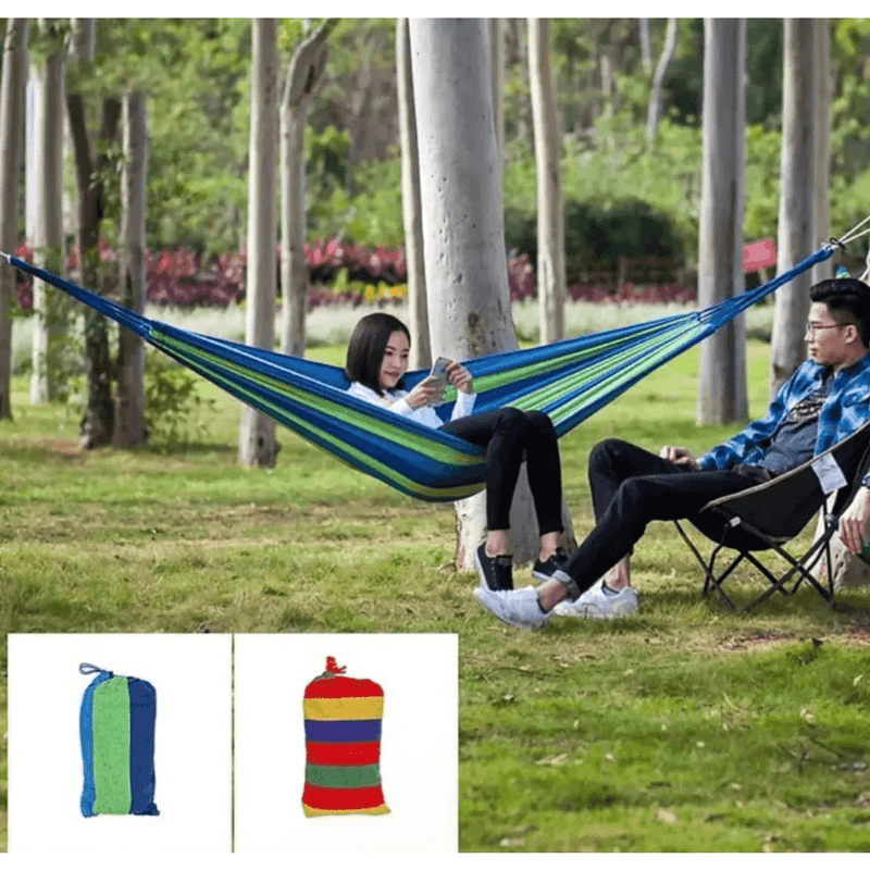Hamaca Para Camping Paraguaya Con Bolso Premium