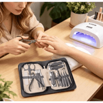 Kit De Manicura Profesional 12 En 1 Acero Inoxidable