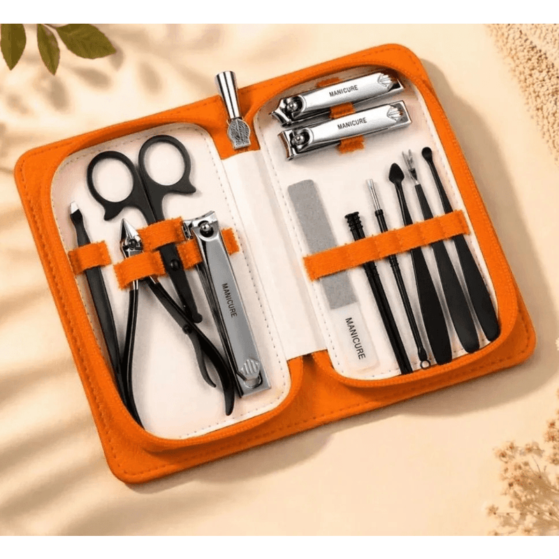 Kit De Manicura Profesional 12 En 1 Acero Inoxidable