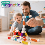 Juego De Palitos Flexibles Y Bolas Magnéticos