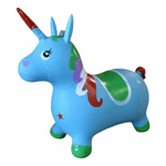 Unicornio Saltarín Inflable Infantil Con Sonido De Goma