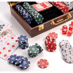 Juego De Poker 200 Fichas Cartas Dados Maletin De Cuero