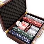 Juego De Poker 200 Fichas Cartas Dados Maletin De Cuero